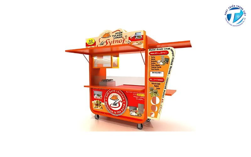  Booth bán hàng có thể di chuyển linh hoạt  
